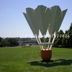 仿真羽毛球雕塑公园玻璃钢景观雕塑