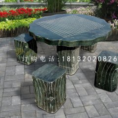 石桌椅，公园下棋桌子石雕