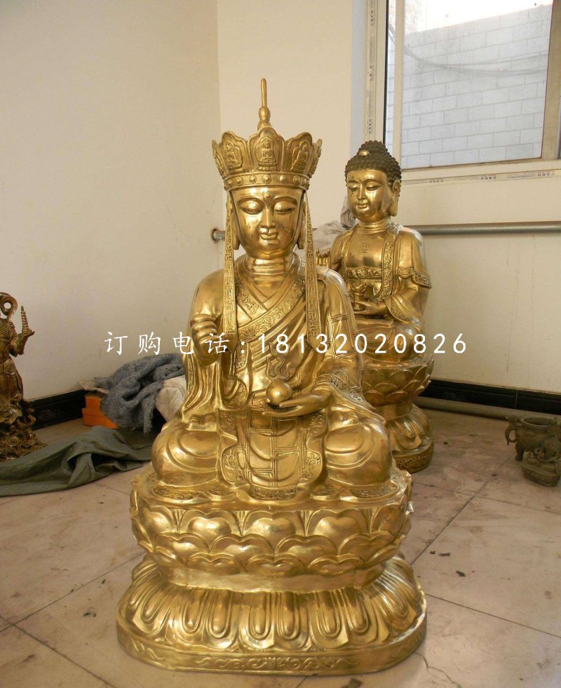 地藏菩萨铜雕，铜雕佛像