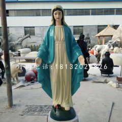 圣母雕塑，玻璃钢教堂人物