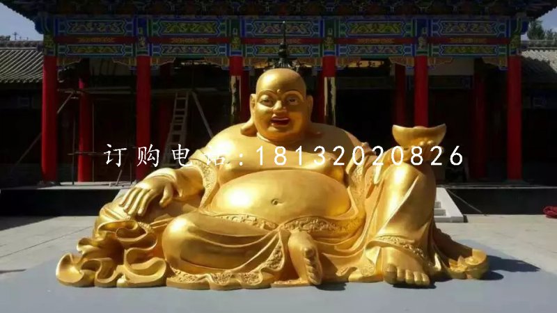 招财弥勒佛铜雕寺庙佛像雕塑