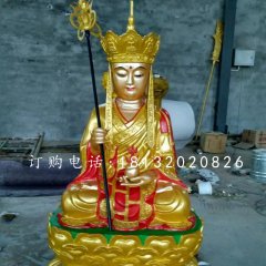 铜雕地藏王菩萨坐式佛像雕塑