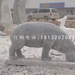 石头河马雕塑公园动物石雕