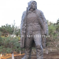 民兵铜雕，公园纪念铜雕