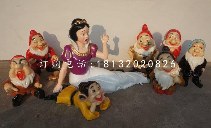 白雪公主雕塑,七个小矮人雕塑