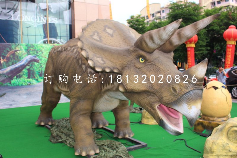 玻璃钢动物，公园恐龙雕塑 (3)