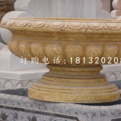 砂岩花钵雕塑，欧式花盆