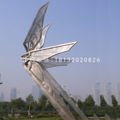 不锈钢抽象蝴蝶 广场不锈钢雕塑