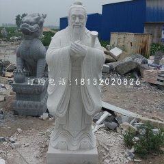 汉白玉孔子雕塑古代名人石雕