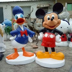 唐老鸭和米老鼠雕塑玻璃钢卡通动物
