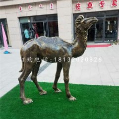 小骆驼铜雕公园动物铜雕