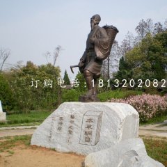 公园李时珍雕塑古代人物铜雕