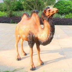 骆驼雕塑玻璃钢仿真动物