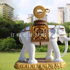 玻璃钢大象雕塑公园动物雕塑