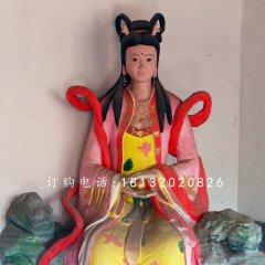 龙女雕塑 玻璃钢彩绘神仙