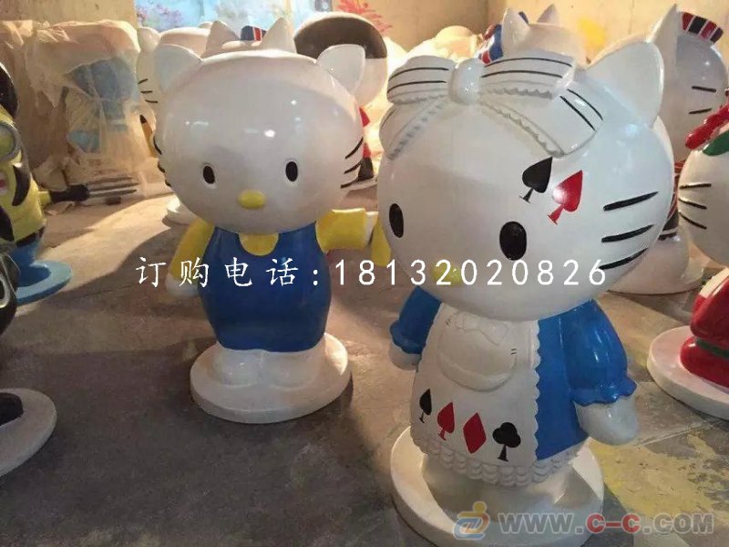 hellokitty雕塑 玻璃钢卡通动物雕塑 (2).jpg