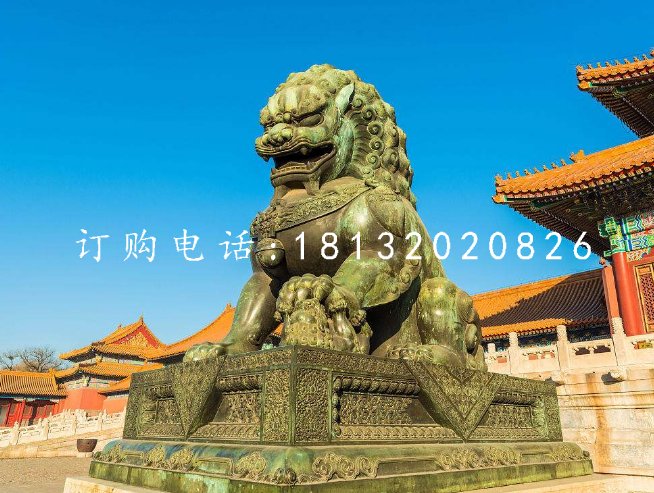 故宫北京狮铜雕 铜雕看门狮子.jpg