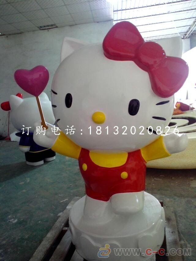 hellokitty雕塑  玻璃钢卡通动物雕塑