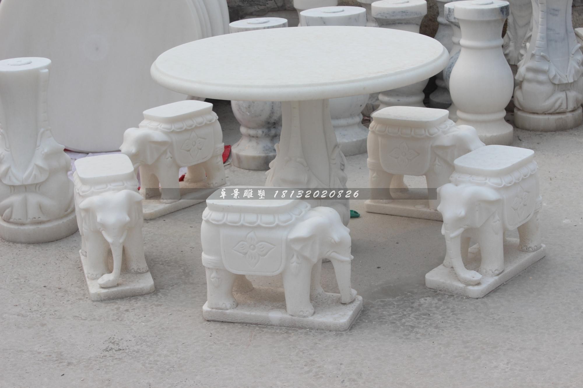 大象桌凳石雕汉白玉石桌石凳 (1).jpg