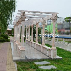 长廊石雕，公园长廊雕塑
