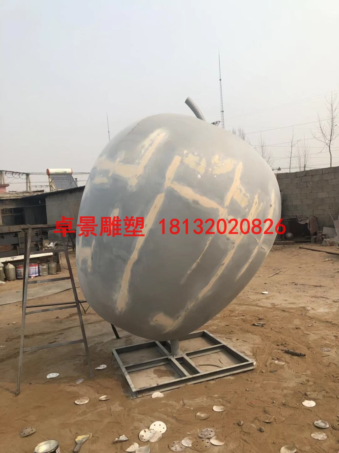 苹果雕塑，江苏省徐州市铜山区大许中学 (10)