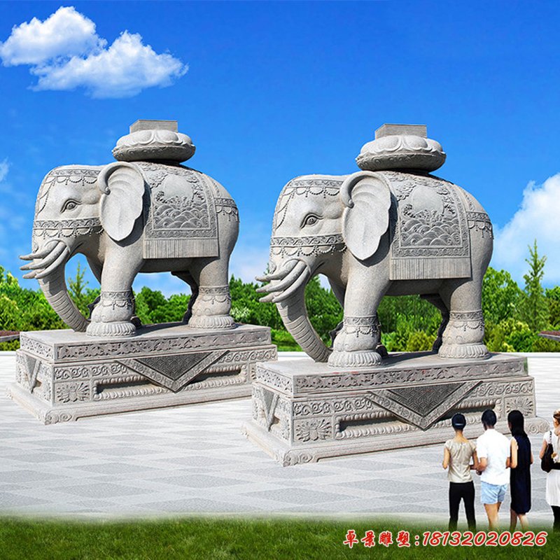 寺庙大象石雕 (2)[1]
