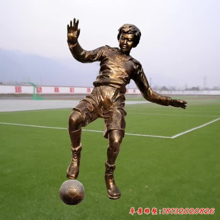 踢足球运动人物雕塑 (3)