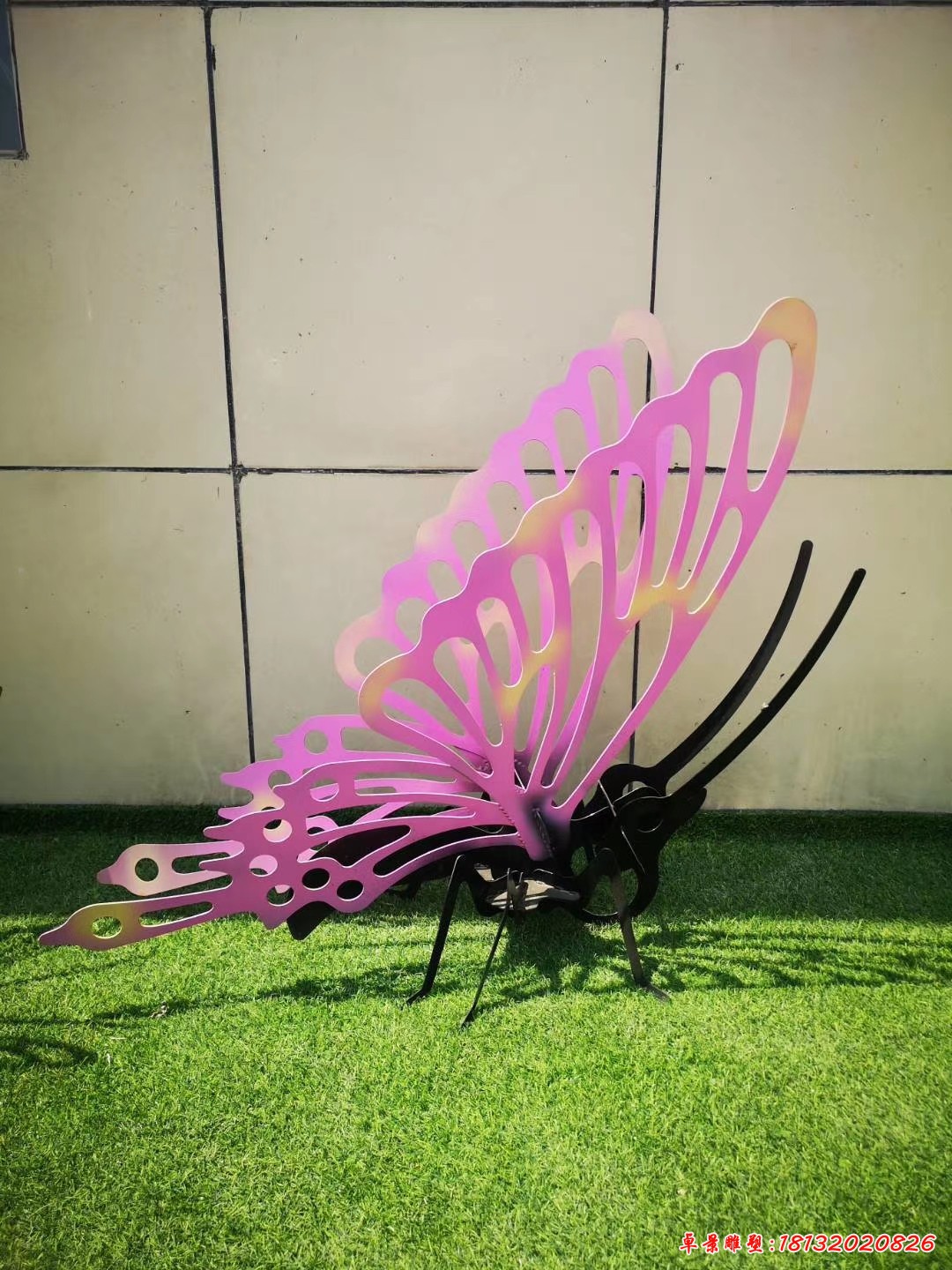 喷漆不锈钢蝴蝶雕塑