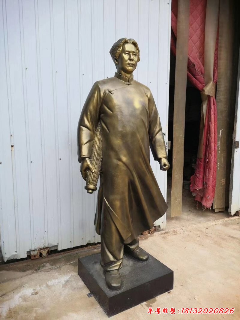 青年毛泽东伟人铜雕