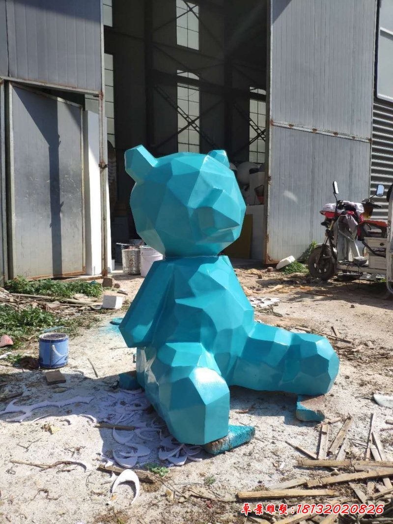 玻璃钢切面熊雕塑