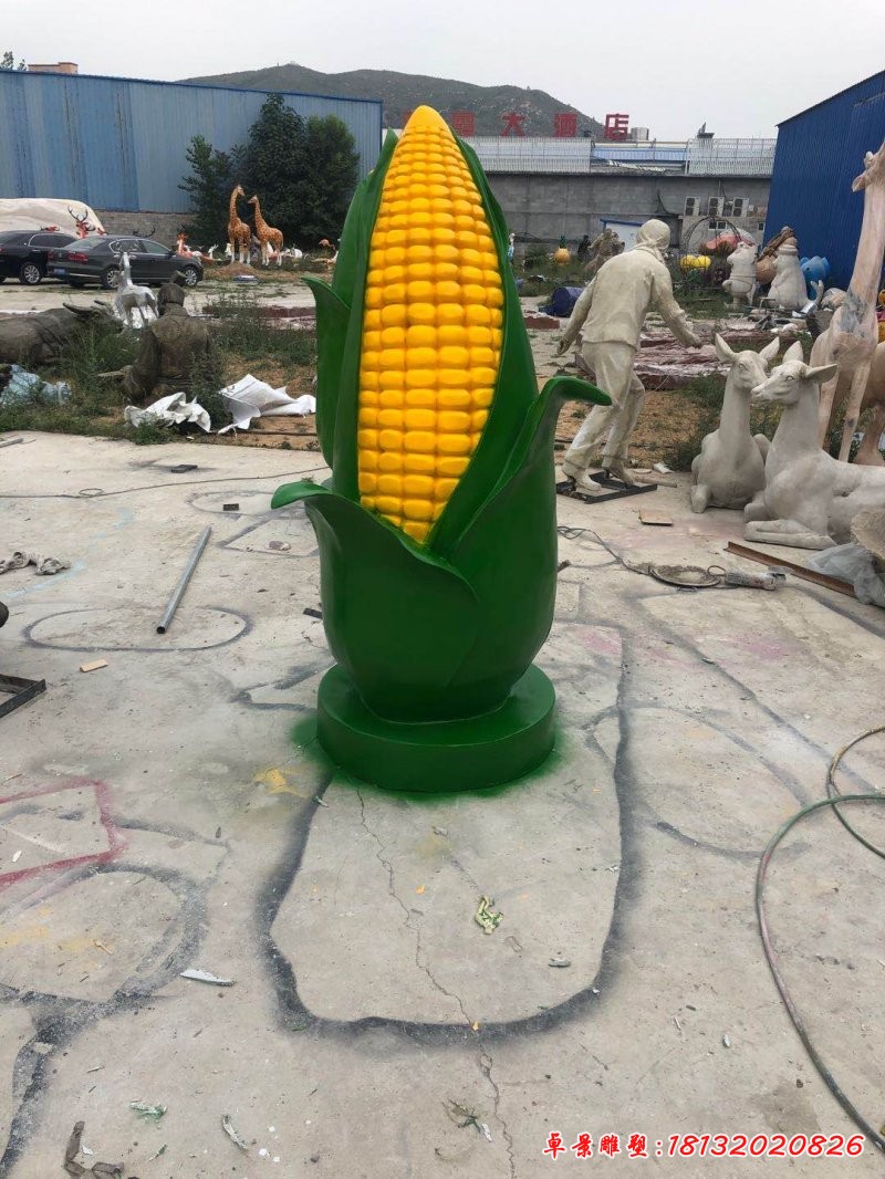 玻璃钢仿真玉米雕塑