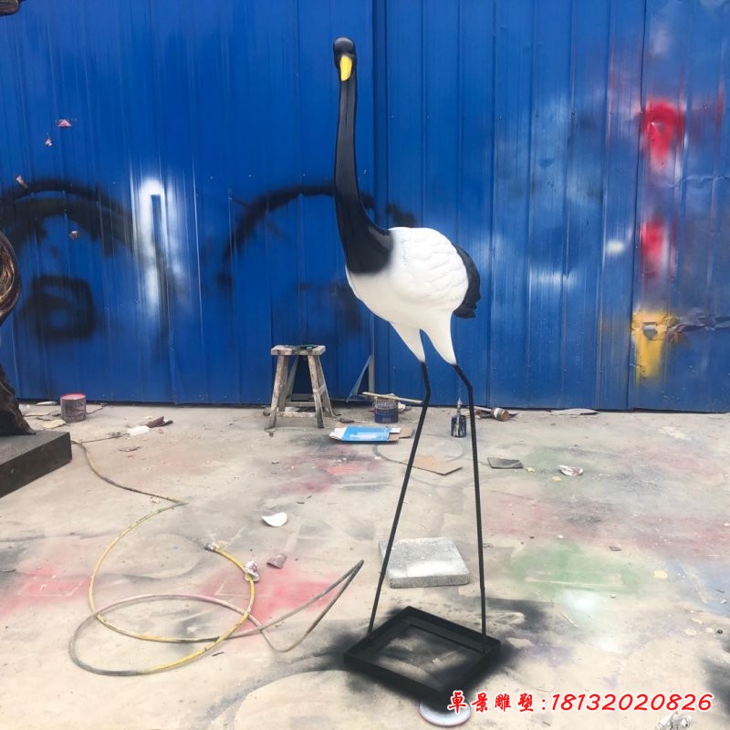 玻璃钢仙鹤工艺品