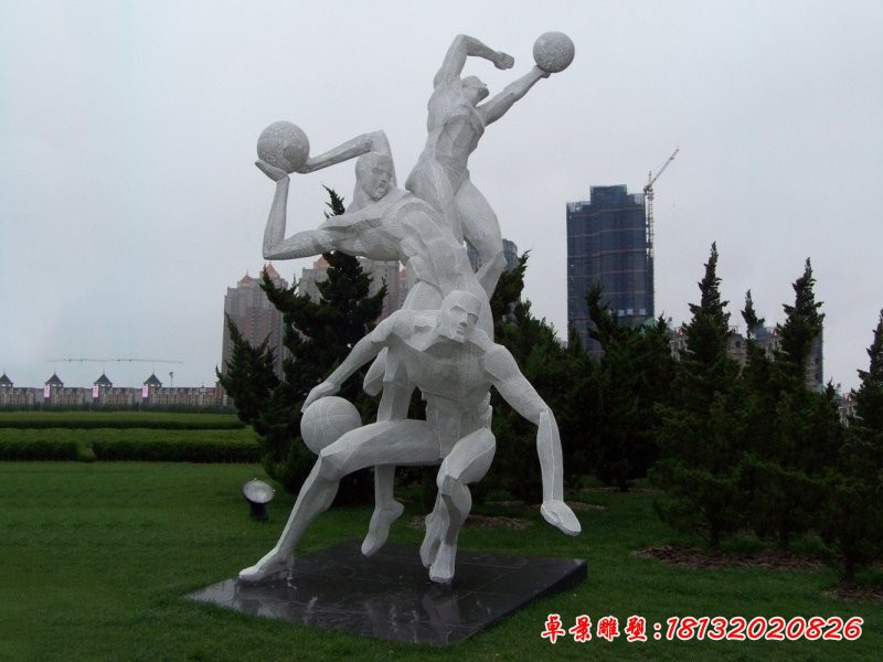 不锈钢抽象打篮球人物