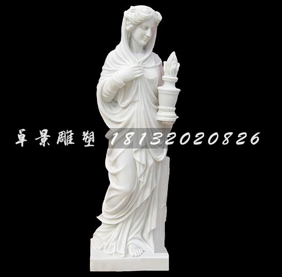 汉白玉人物雕塑,西方女人石雕