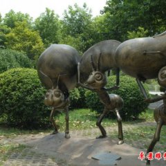 蚂蚁铜雕，公园蚂蚁雕塑，景观铜雕