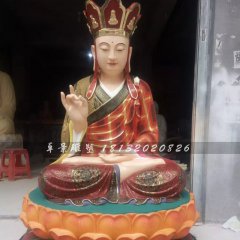 地藏王菩萨雕塑，玻璃钢彩绘佛像雕塑