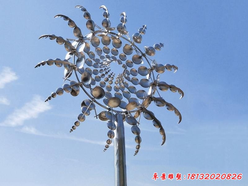 不锈钢抽象向日葵雕塑