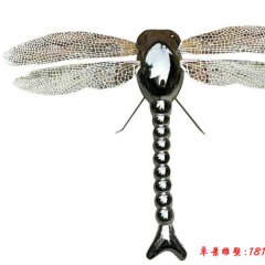 不锈钢动物镜面蜻蜓雕塑
