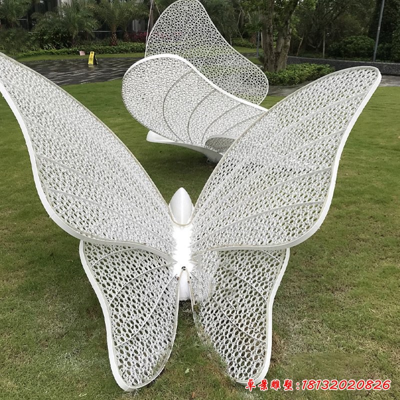 不锈钢镂空蝴蝶雕塑