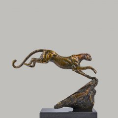 豹子铜雕塑