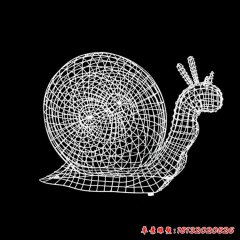 不锈钢镂空母子蜗牛雕塑