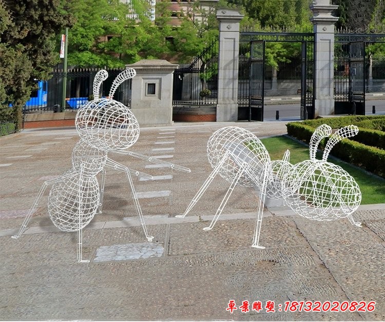 不锈钢编织蚂蚁雕塑