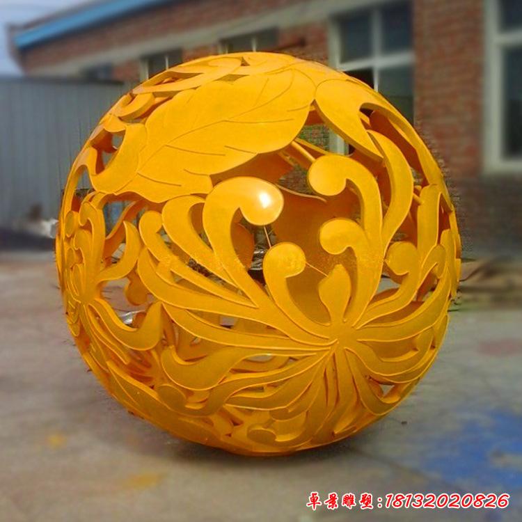 不锈钢彩色镂空球 (2)