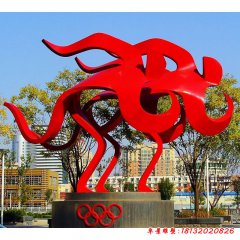 奥运抽象不锈钢雕塑