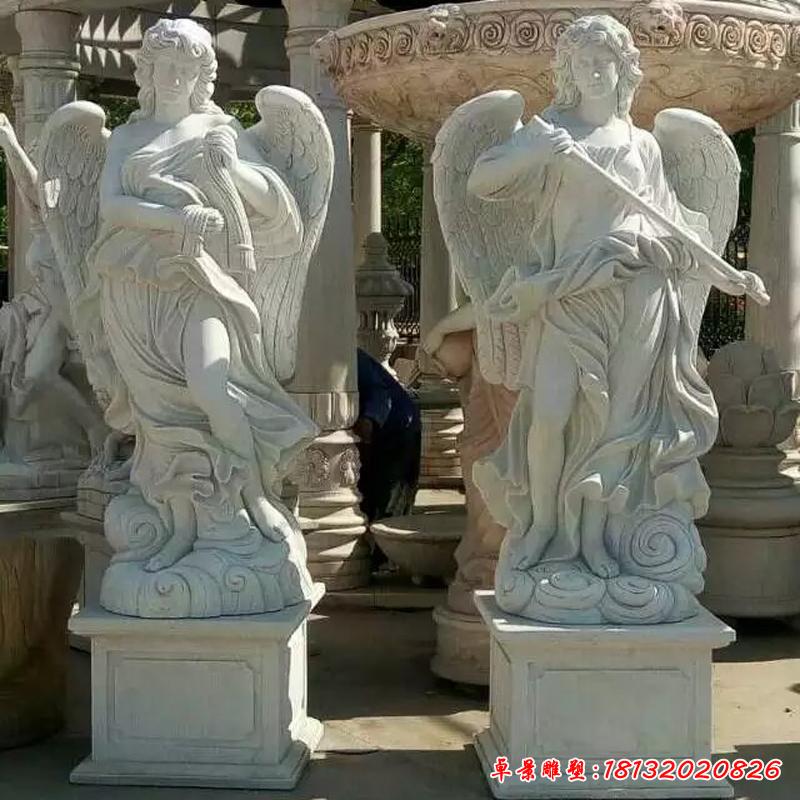 公园西方天使石雕2