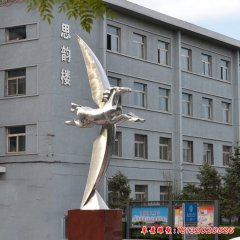 学校不锈钢奔马雕塑