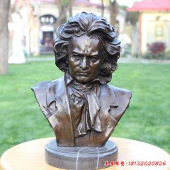 西方音乐家贝多芬头像铜雕