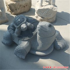 大理石母子乌龟石雕