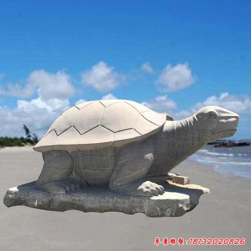 公园动物大理石乌龟石雕