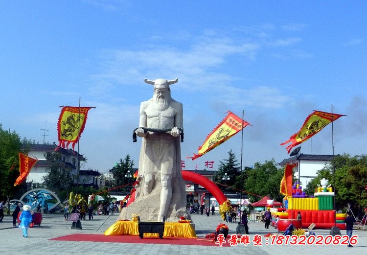 炎帝石雕  广场古代人物石雕